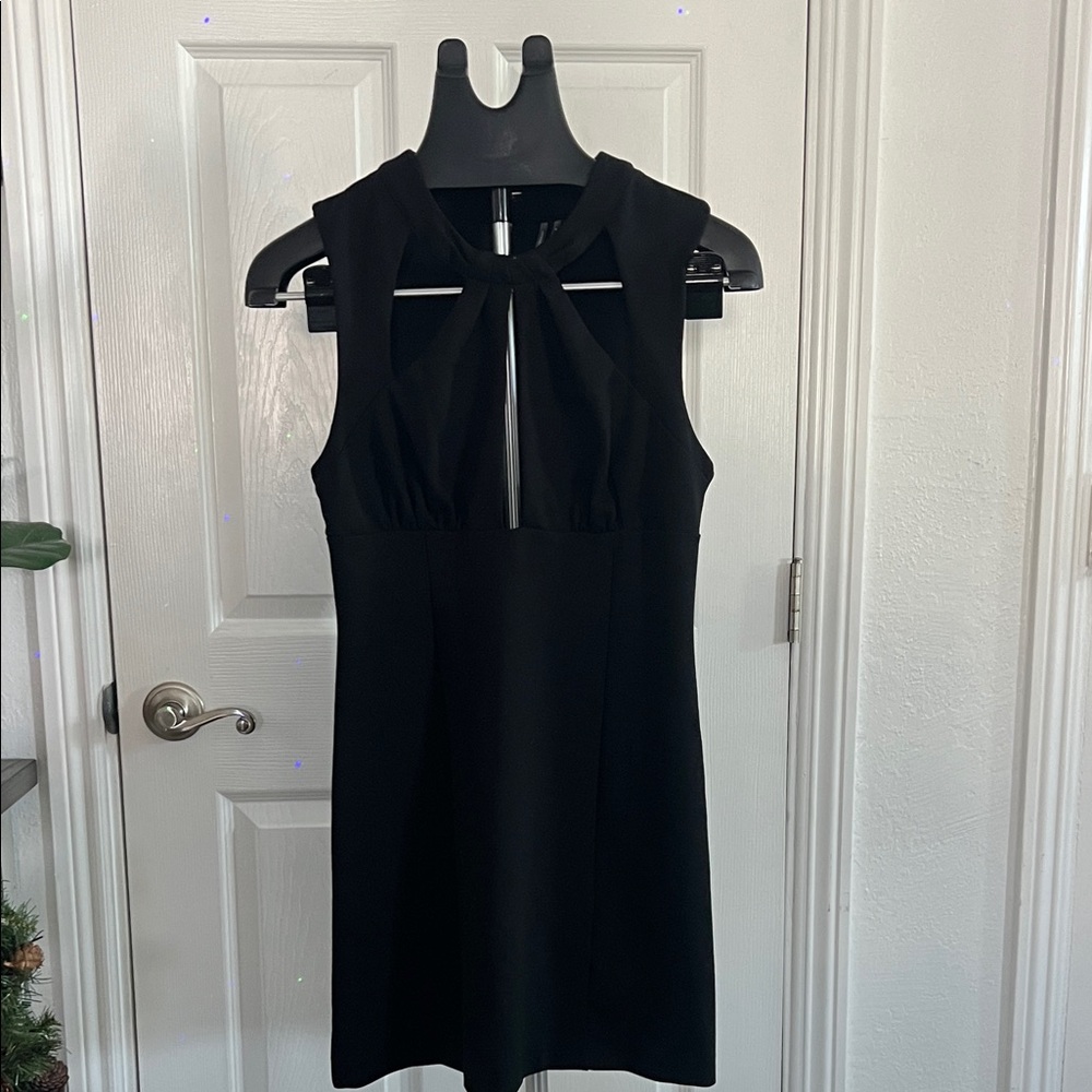 Anthropologie Maeve structured cutout slim mini dress size M - Picture 3 of 15